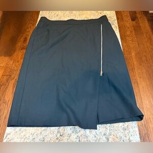 Boss Black Skirt with zipper accent detail. NWT . Size 12